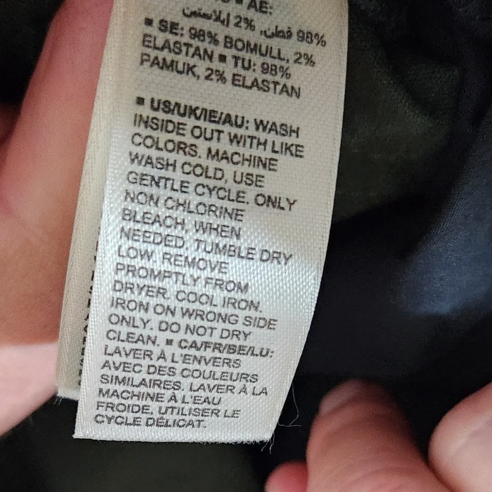 Goodthreads Mens Slim Green Olive Corduroy Pants